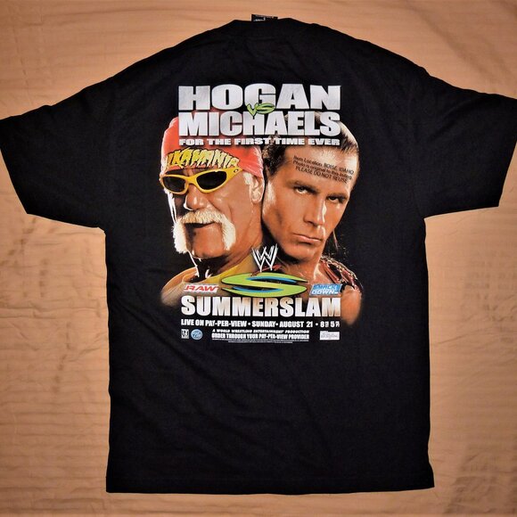 SummerSlam 2005 shirt vintage WWE PPV promo pay per view Hogan Shawn Michaels - Picture 4 of 6